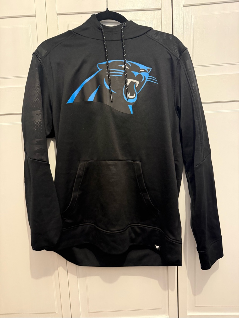 Fanatics Black Pullover Hoodie with Blue Panther Logo